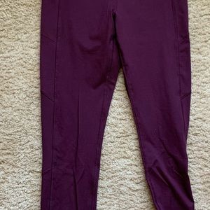 Pink leggings maroon